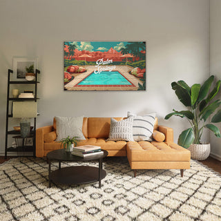 Palm Springs Mountain View: Distressed Finish - Wood & Metal Wall Art Wood & Metal Wall Art Out West Design