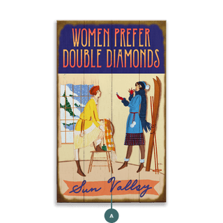 Women Prefer Double Diamonds - Wood & Metal Wall Art