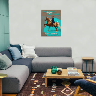 Horse Manoeuvres - Wood & Metal Wall Art Wood & Metal Wall Art Out West Design