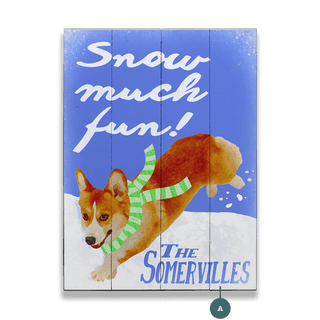 Snow Much Fun! - Wood & Metal Wall Art Wood & Metal Wall Art Out West Design Wood 9" x 12"
