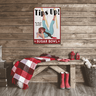 Tips Up! - Wood & Metal Wall Art