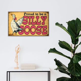 Proud To Be a Silly Goose: Red - Wood & Metal Wall Art Wood & Metal Wall Art Out West Design