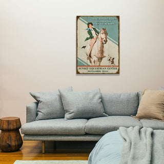 There Is No Such Thing as a Bad Day When You're Riding - Wood & Metal Wall Art Wood & Metal Wall Art Out West Design
