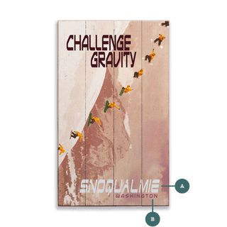 Challenge Gravity - Wood & Metal Wall Art