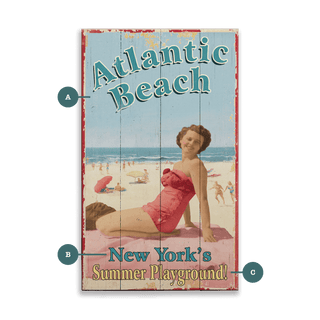 Atlantic Beach - Wood & Metal Wall Art Wood & Metal Wall Art Out West Design