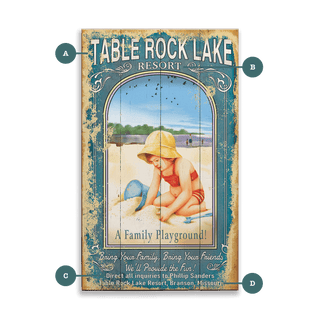 A Family Playground - Wood & Metal Wall Art Wood & Metal Wall Art Out West Design