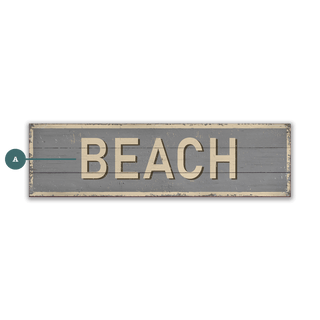 Breezy Beach - Wood & Metal Wall Art Wood & Metal Wall Art Out West Design