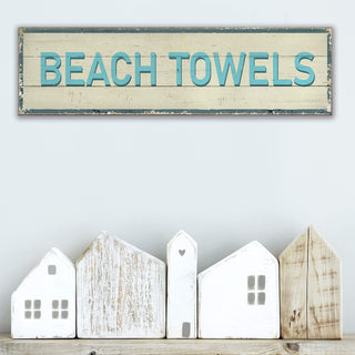 Breezy Beach Towels - Wood & Metal Wall Art Wood & Metal Wall Art Out West Design