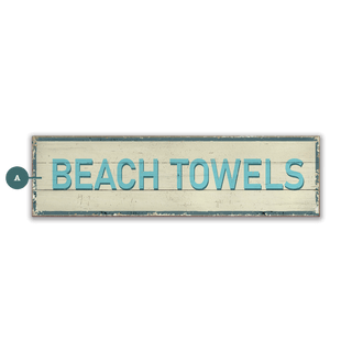Breezy Beach Towels - Wood & Metal Wall Art Wood & Metal Wall Art Out West Design