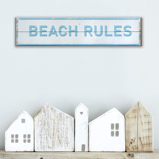 Breezy Beach Rules - Wood & Metal Wall Art Wood & Metal Wall Art Out West Design