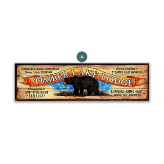 Timber Lake Lodge - Wood & Metal Wall Art Wood & Metal Wall Art Out West Design