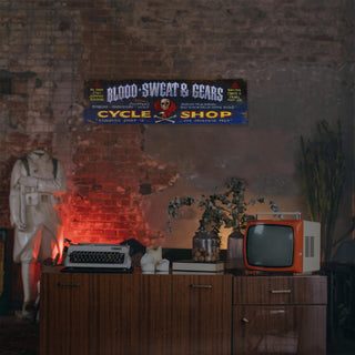 Blood Sweat & Gears - Wood & Metal Wall Art Wood & Metal Wall Art Out West Design