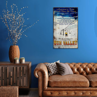 First Class Ski Resort - Wood & Metal Wall Art Wood & Metal Wall Art Out West Design