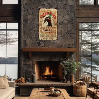 Old Settlers Days Rodeo - Wood & Metal Wall Art Wood & Metal Wall Art Out West Design