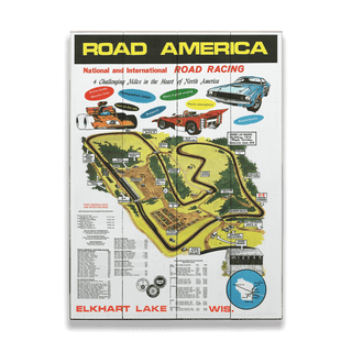 [RA] 4 Challenging Miles - Wood & Metal Wall Art Wood & Metal Wall Art Road America