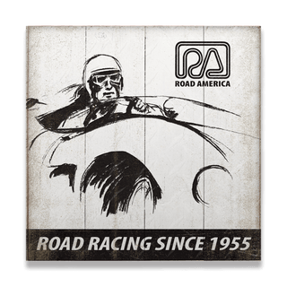 [RA] Driver Sketch - Wood & Metal Wall Art Wood & Metal Wall Art Road America Wood 10.5" x 10.5"