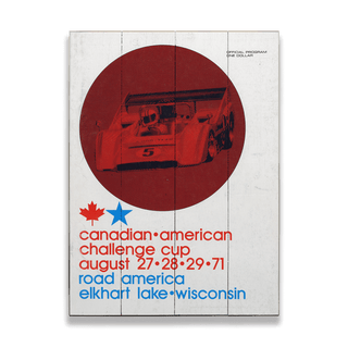 [RA] 1971 CAN-AM - Wood & Metal Wall Art Wood & Metal Wall Art Road America Wood 9" x 12"