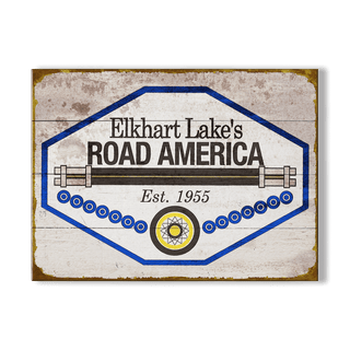 [RA] Elkhart Lakes Road America - Wood & Metal Wall Art Wood & Metal Wall Art Road America Wood 12" x 9"