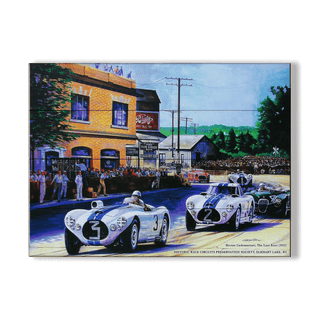 [RA] Last Race 1952 - Wood & Metal Wall Art Wood & Metal Wall Art Road America Wood 12" x 9"