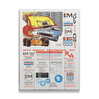 [RA] 1972 Road America Professional - Wood & Metal Wall Art Wood & Metal Wall Art Road America Wood 9" x 12"