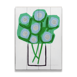 Floral Bouquet - Wood & Metal Wall Art Wood & Metal Wall Art Sarah Golden Wood 9" x 12"