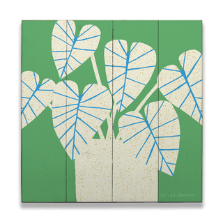 Gloriosum Houseplant - Wood & Metal Wall Art Wood & Metal Wall Art Sarah Golden Wood 10.5" x 10.5"