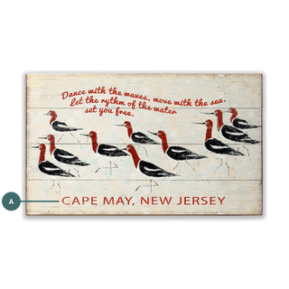 Beachcombers - Wood & Metal Wall Art Wood & Metal Wall Art Shelle Lindholm Wood 8" x 14"