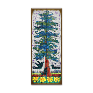 Blue Spruce 1 - Wood & Metal Wall Art Wood & Metal Wall Art Shelle Lindholm
