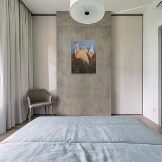 Group of Cranes - Wood & Metal Wall Art Wood & Metal Wall Art Shelle Lindholm