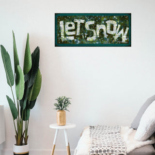 Let it Snow - Wood & Metal Wall Art Wood & Metal Wall Art Shelle Lindholm