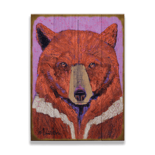 Monarch Bear - Wood & Metal Wall Art Wood & Metal Wall Art Shelle Lindholm