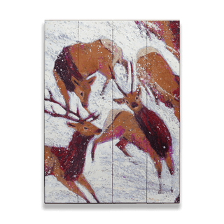 Snow Drifters 1 - Wood & Metal Wall Art Wood & Metal Wall Art Shelle Lindholm Wood 9" x 12"