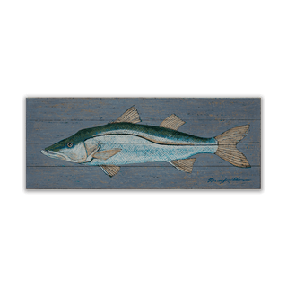 Snook - Wood & Metal Wall Art Wood & Metal Wall Art Shelle Lindholm Wood 16" x 7"