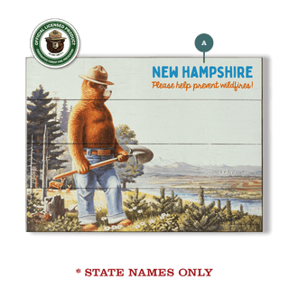 Smokey Bear 1984 On Guard: Personalized - Wood & Metal Wall Art Wood & Metal Wall Art Smokey Bear Wood 9" x 12"