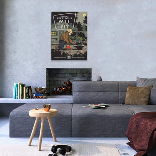 Smokey Bear 2017 Fire Pit - Wood & Metal Wall Art Wood & Metal Wall Art Smokey Bear