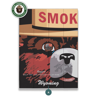 Smokey Bear 2007 Smokey Poster: Personalized - Wood & Metal Wall Art Wood & Metal Wall Art Smokey Bear Wood 9" x 12"