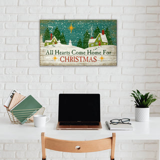 All Hearts Come Home for Christmas - Wood & Metal Wall Art Wood & Metal Wall Art Suzanne Nicoll