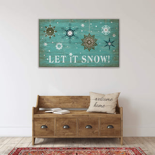 Let it Snow - Wood & Metal Wall Art Wood & Metal Wall Art Suzanne Nicoll