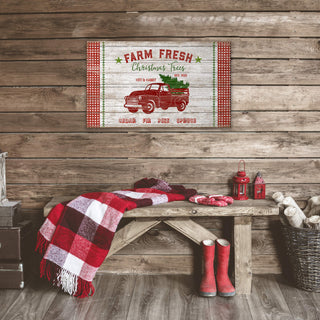 Farm Fresh Christmas Trees - Wood & Metal Wall Art Wood & Metal Wall Art Suzanne Nicoll