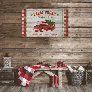 Farm Fresh Christmas Trees - Wood & Metal Wall Art Wood & Metal Wall Art Suzanne Nicoll