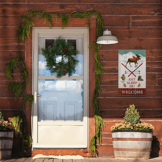 Eat Sleep Ski - Wood & Metal Wall Art Wood & Metal Wall Art Suzanne Nicoll