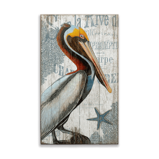 Pelican Perch: Generic - Wood & Metal Wall Art Wood & Metal Wall Art Suzanne Nicoll