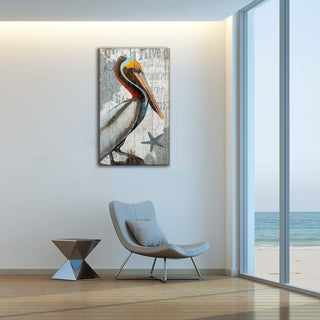 Pelican Perch: Generic - Wood & Metal Wall Art Wood & Metal Wall Art Suzanne Nicoll