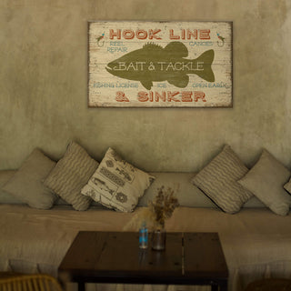 Bait and Tackle - Wood & Metal Wall Art Wood & Metal Wall Art Suzanne Nicoll