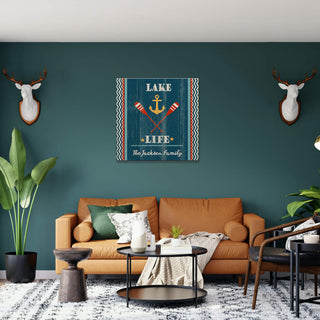 Lake Life: Personalized - Wood & Metal Wall Art Wood & Metal Wall Art Suzanne Nicoll