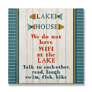 Lake House Rules: Generic - Wood & Metal Wall Art Wood & Metal Wall Art Suzanne Nicoll