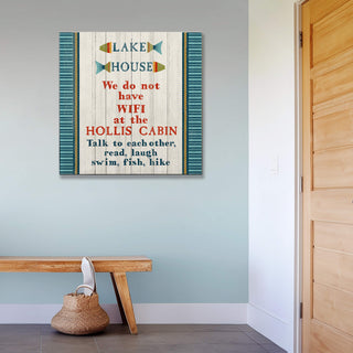 Lake House Rules: Personalized - Wood & Metal Wall Art Wood & Metal Wall Art Suzanne Nicoll