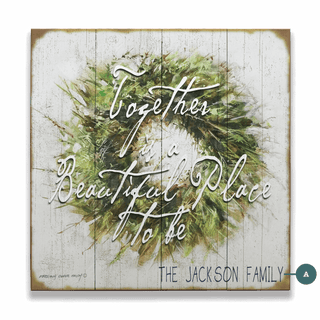 Together is a Beautiful Place - Wood & Metal Wall Art Wood & Metal Wall Art Marilynn Dwyer Mason Wood 18" x 18"