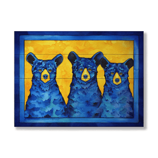 Los Tres Hermanos - Wood & Metal Wall Art Wood & Metal Wall Art Karen Savory