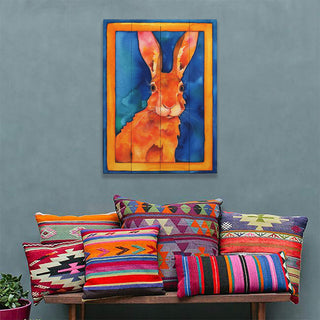 Be Hare Aware - Wood & Metal Wall Art Wood & Metal Wall Art Karen Savory